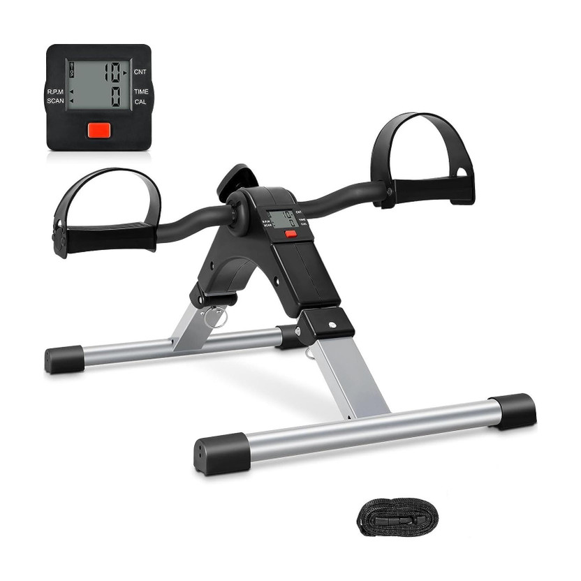 squarefit Mini Pedal Exercise Cycle with LCD Display for Home & Physiotherapy Use Mini Pedal Exerciser Cycle