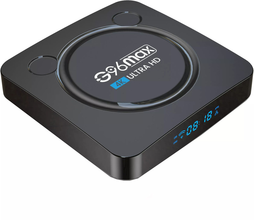 Techdash Android TV Box 4K Ultra HD Smart Media Player with WiFi & HDMI 0 inch Blu-ray Player(Black)