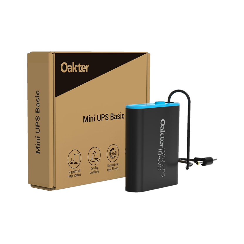 Oakter Mini UPS Basic Power Backup for Router