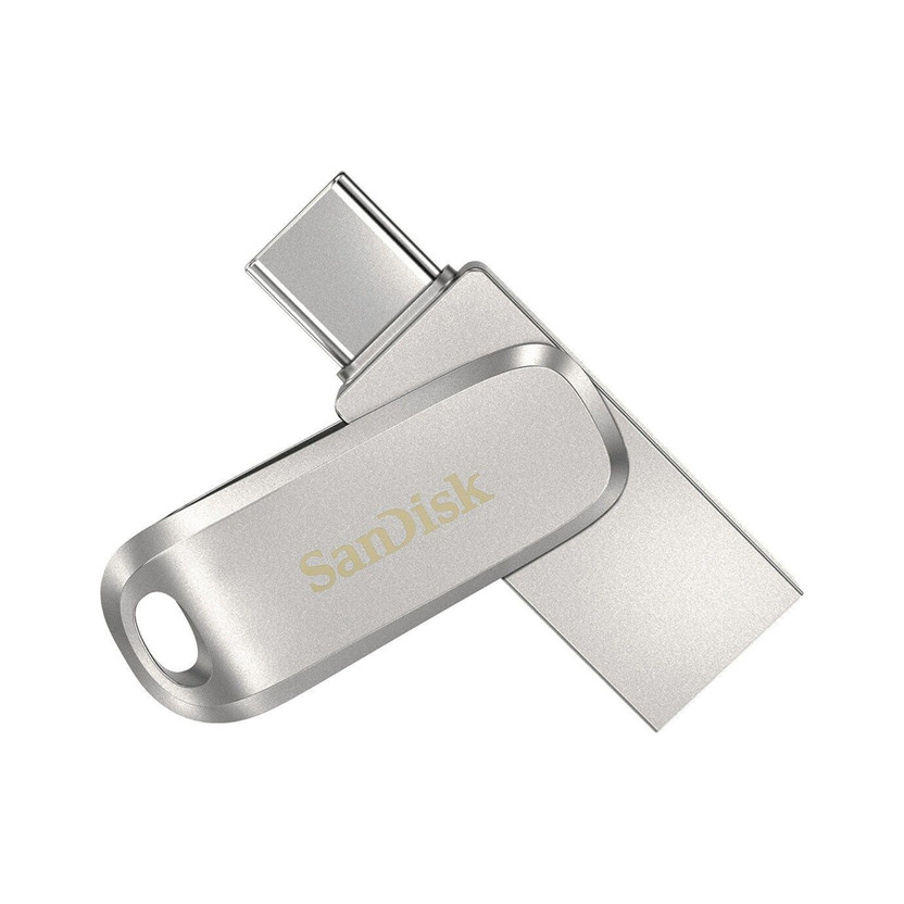 SanDisk SDDDC4-128G-I46PD 128 GB OTG Drive Compatible with Mobile, Desktop Computer, Laptop, Tablet USB 3.2 Metal Case(Silver, Type A to Type C)