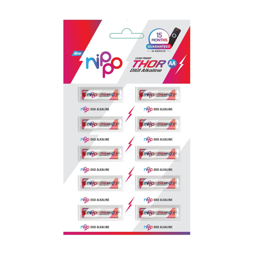 Nippo Thor AA  Battery(Pack of 10)