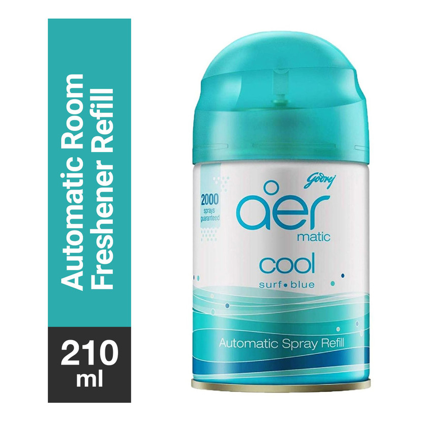Godrej Aer Matic Room Freshener -Cool Surf Blue Refill Matic(210 ml)