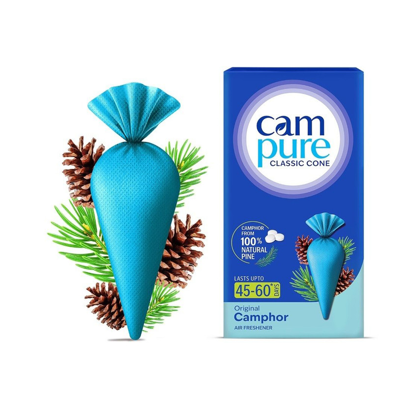 CamPure Cone Air Freshener - Original - Pack of 1 Diffuser Set Cone Air Freshener - Original - Pack of 1(60 g)