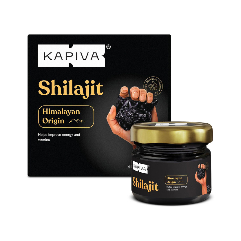 Kapiva Himalayan Shilajit Resin|Rich in Fulvic Acid|For Strength, Power & Stamina(30 g)