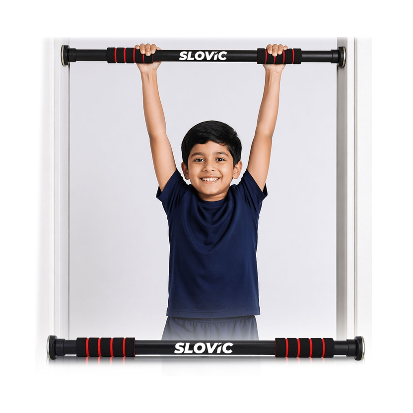 SLOVIC Home Workout Non-Slip Carbon Steel Bar (Load Capacity: 100 Kg) Pull-up Bar