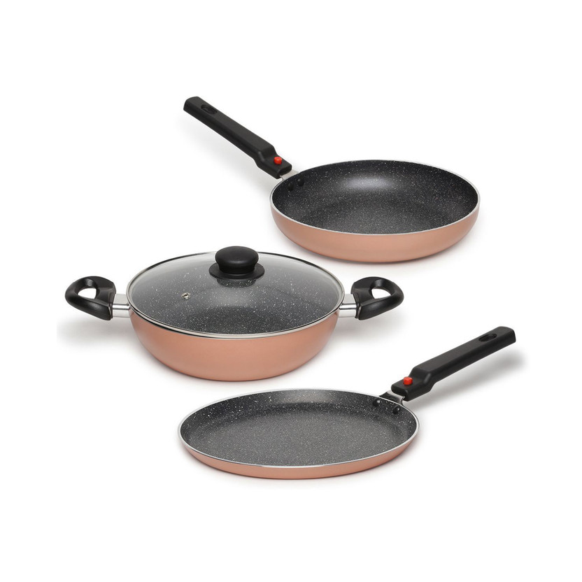 Prestige Festival Pack - Build Your Kitchen Induction Bottom Non-Stick Coated Cookware Set(Aluminium, 3 - Piece)
