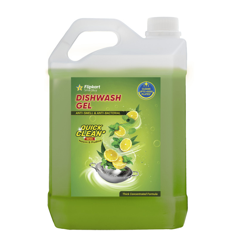 Flipkart SmartBuy Dishwash Gel Dish Cleaning Gel Dish Cleaning Gel(Neem & Pudina, 5 L)