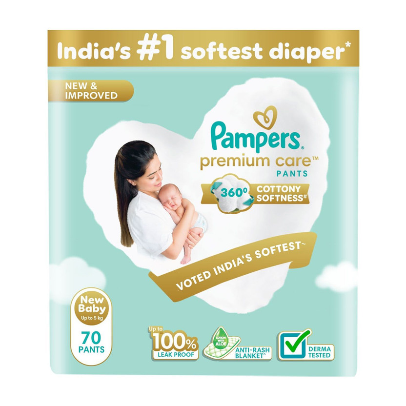 Pampers Premium Care Pant Diapers - New Born(70 Pieces)