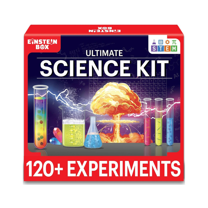 Einstein Box Science Experiment Kit | Chemistry Kit Toys for Boys and Girls Aged 6-12 Years(Blue)