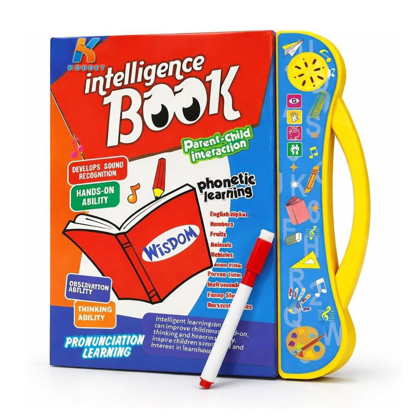 KOBBET KOBBET Intelligence Book for English Letters & Words Learning Book Fun Educational Toys(Multicolor) - Flipkart Deal
