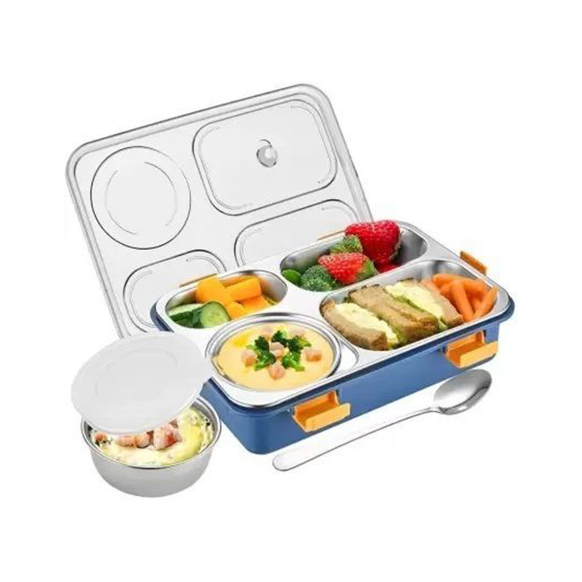Flipkart J K INTERNATIONAL Students Sealed Leakage Proof Stainless Steel with Spoon 4 Containers Stainless Steel, Polypropylene School Lunch Box(1000 ml) - Flipkart Deal