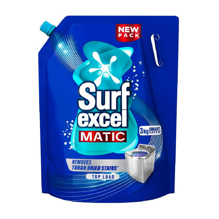 Surf Surf excel Matic for Top Load Removes tough Stains in 1st wash Fresh Liquid Detergent(3 kg) - Flipkart Deal