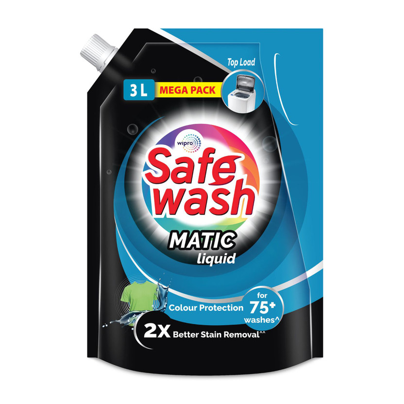 SafeWash Matic Top Load Fresh Liquid Detergent(3 L)