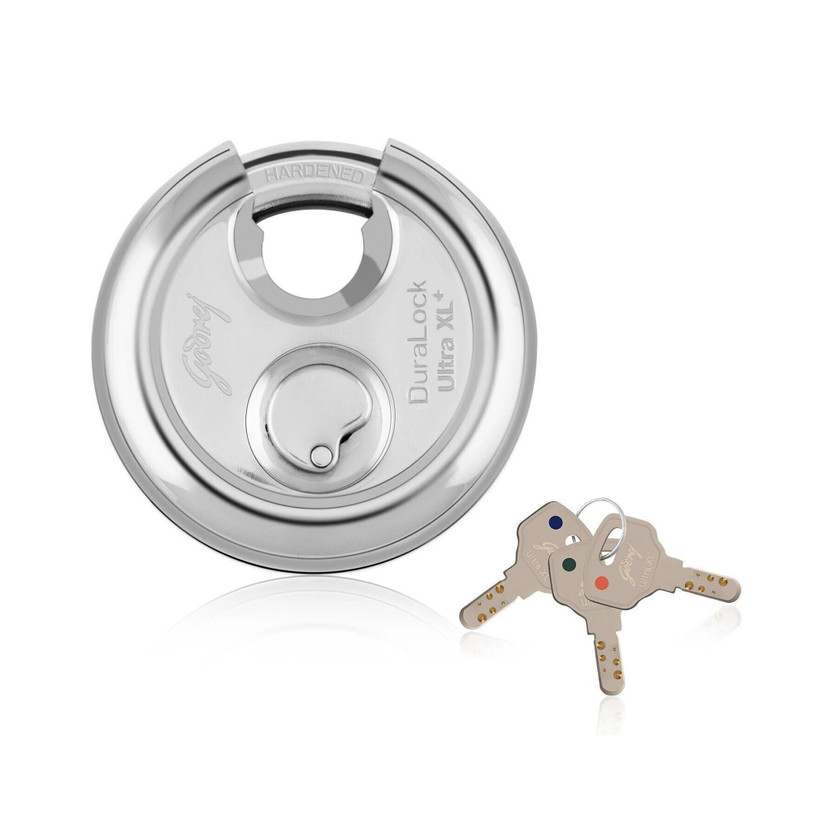 Godrej Locks Duralock 3 Keys - 70 mm Padlock(Silver)