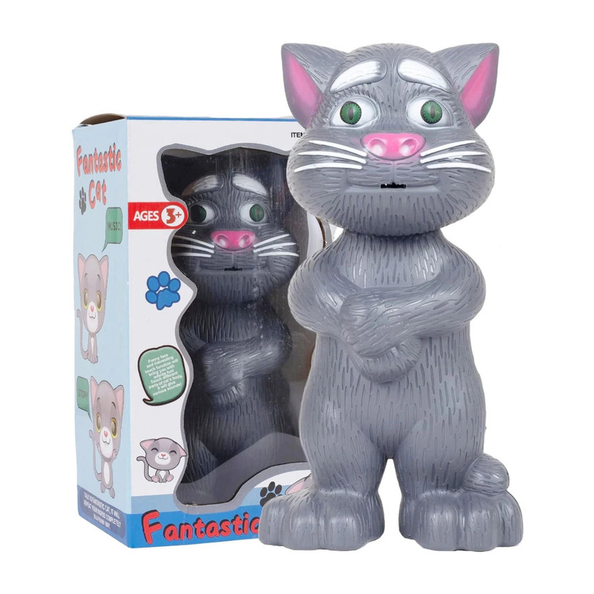 KOBBET Talking Tom Cat Toy for Kids Speaking Repeats What You Say - Best Gift set toys(Multicolor)