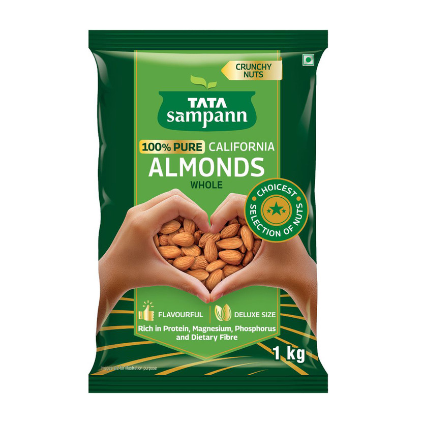 Tata Sampann California Almonds Almonds(1 x 1 kg)