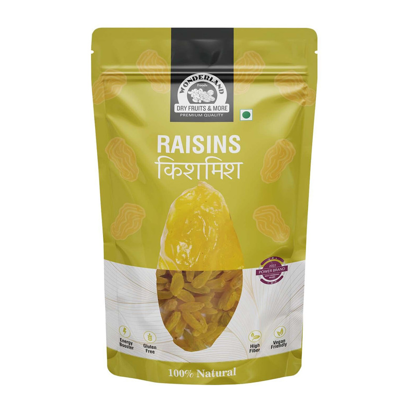 WONDERLAND Premium Long Green Kishmish / Raisins(1 x 200 g)
