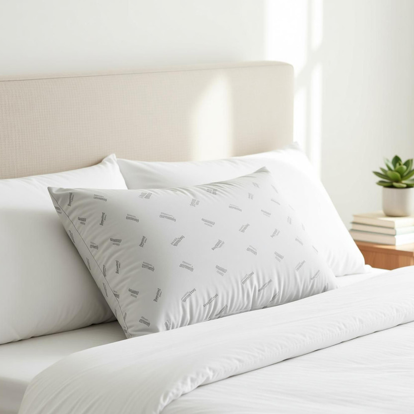 Raymond Home Microfibre Sleeping Pillow Pack of 2 Solid(White)