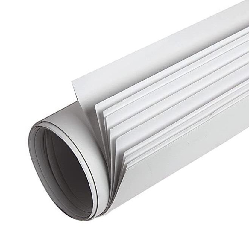 Vartanu Chartpaper - White Unruled 21"x27" 120 gsm Coloured Paper(Set of 10, White)