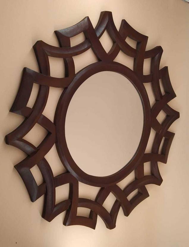 Antique House Wooden Decorative Round Mirror Decorative Mirror Price in