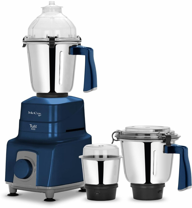 Mccoy Powerful 750 W Mixer Grinder(Tuff 888 | 3 Jars | Blue)