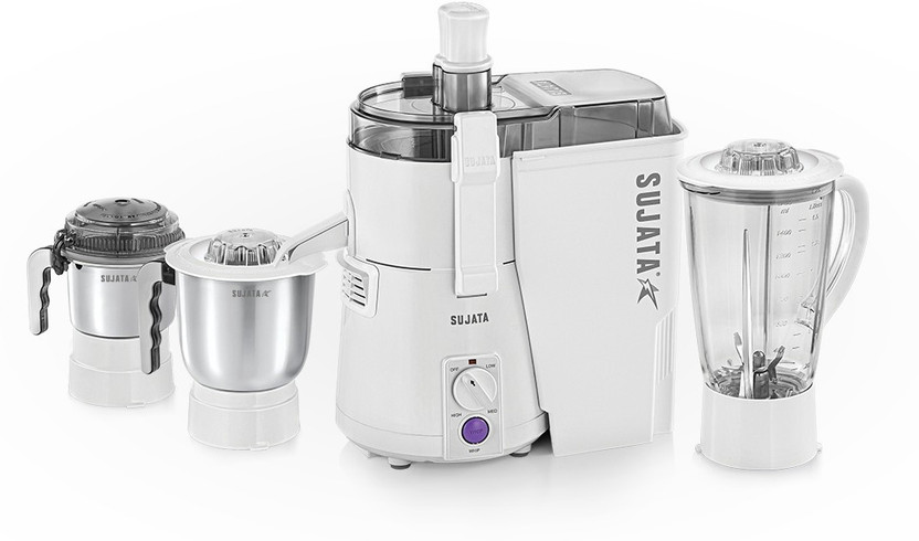 SUJATA Maxima 900 W Juicer Mixer Grinder(Powermatic Maxima | 3 Jars | White)