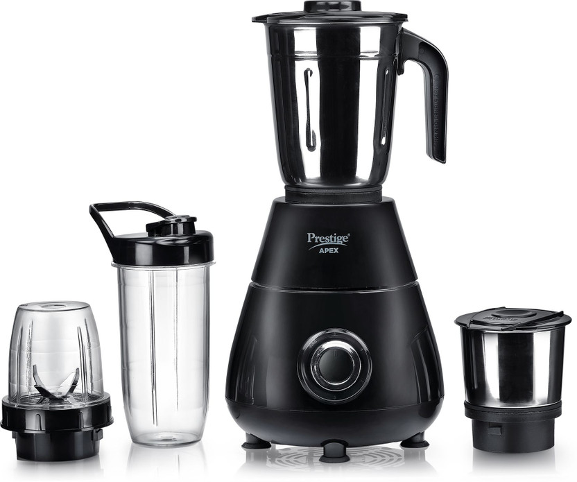 Prestige 43171 500 W Mixer Grinder(Apex Blendo 2 Full Size Stainless Steel Jar|2 Nutri-Blend Jar | 4 Jars | Black)