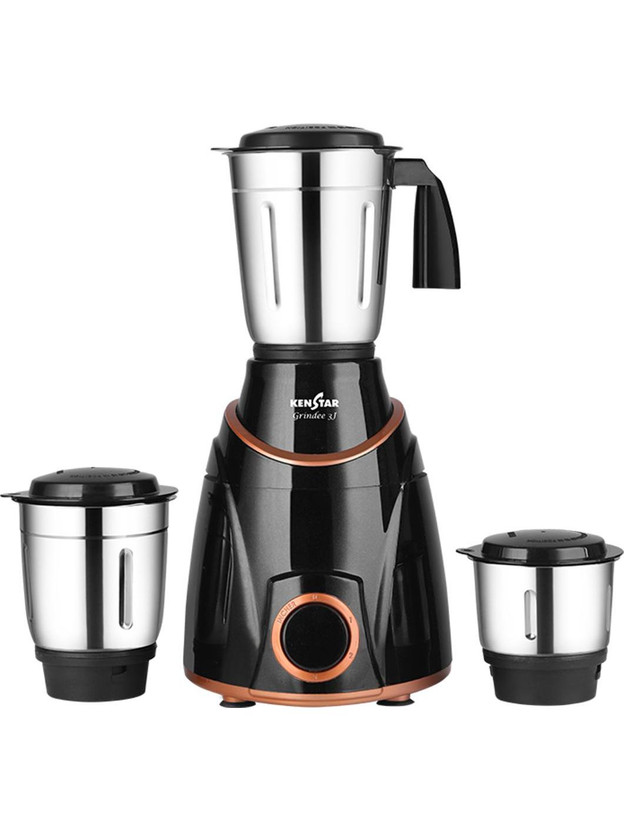 Kenstar Grindee 750 W Mixer Grinder(GRINDEE | 3 Jars | Black)