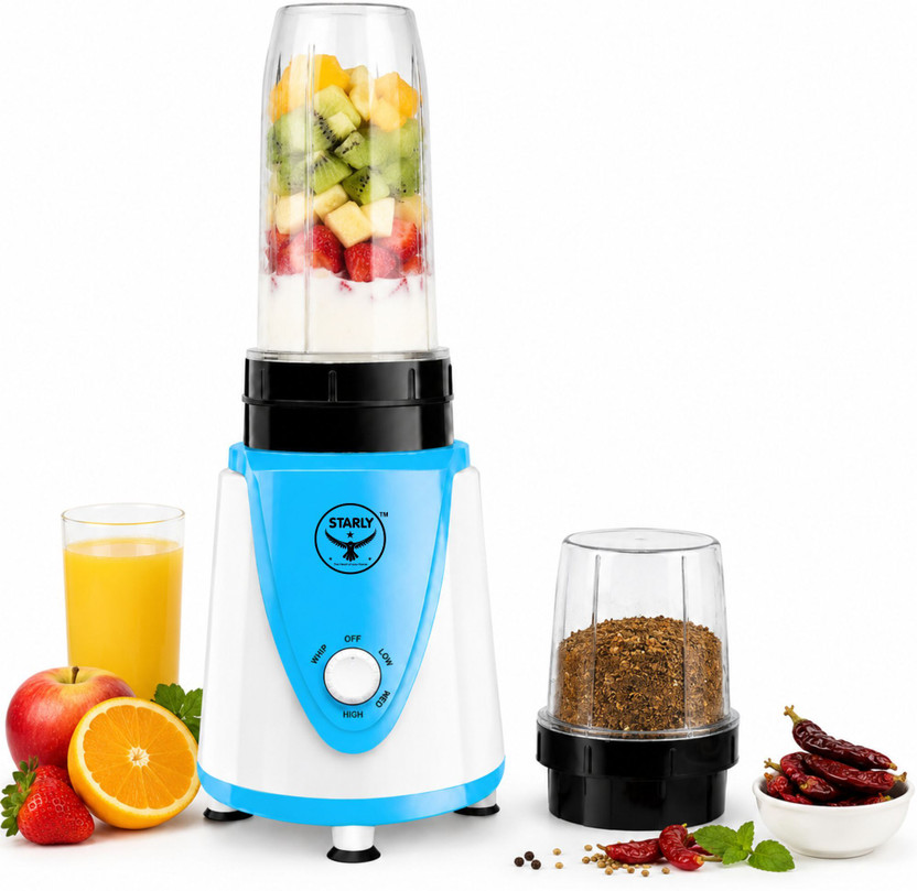 Starly Enterprises Mixer Grinder 500 watts Heavy Duty 500 W Mixer Grinder(Starly Blend one | 1 Jar | Blue)