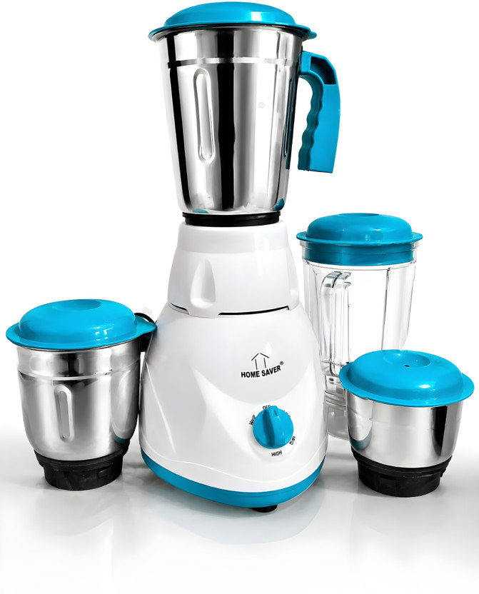 HOME SAVER EcoMix Pro 750 W Mixer Grinder(PRO | 4 Jars | Sea Green, White)