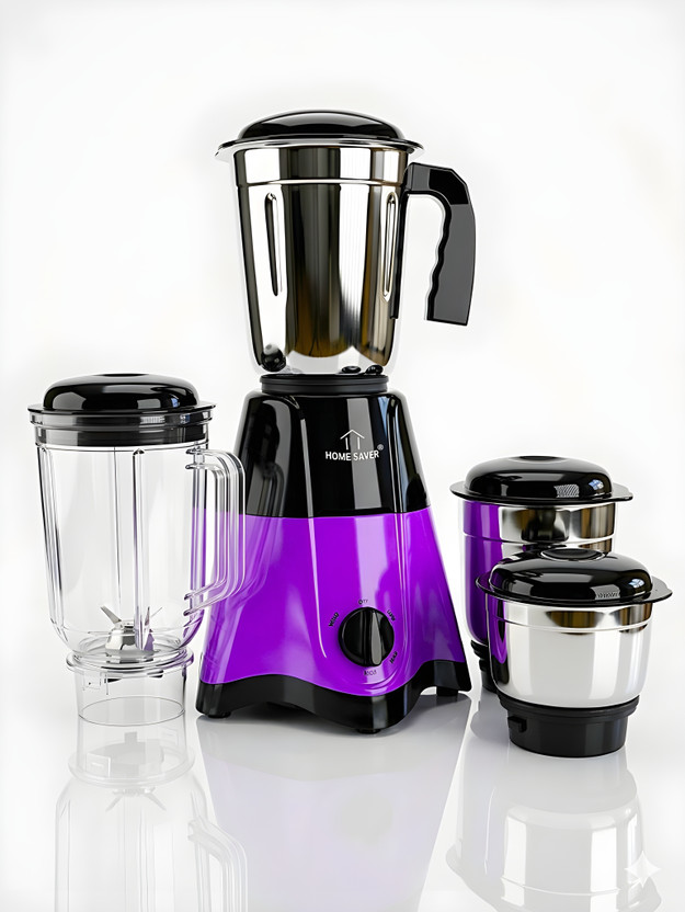 HOME SAVER PurpleStorm 750 W Mixer Grinder(Storm | 4 Jars | Primier Purple)