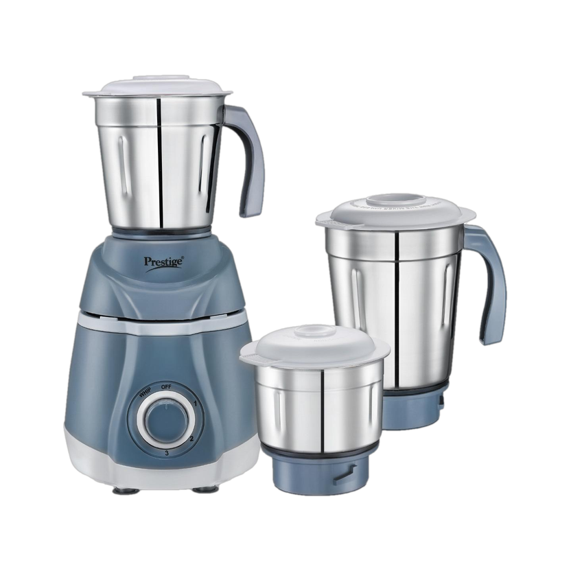 Prestige Classic 500 W Juicer Mixer Grinder(Atlas Classic | 3 Jars | with Flow Breaker Design | White, Grey)