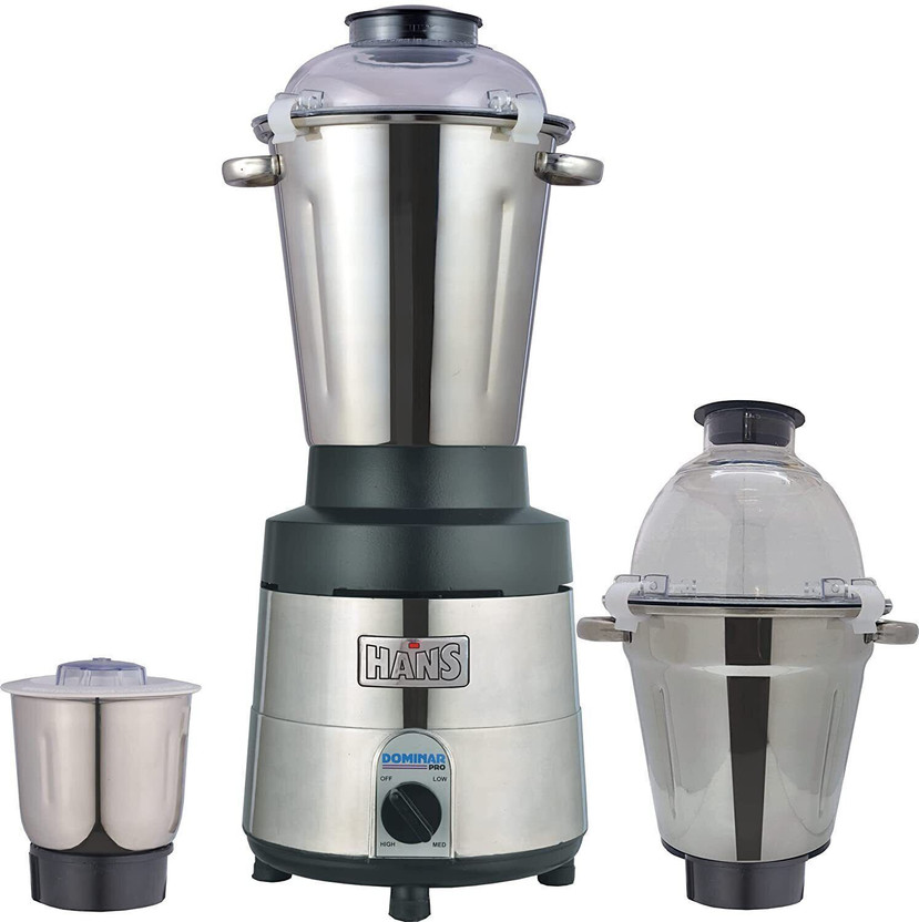 HANS Dominar X Pro 3.5 HP Commercial Heavy Duty 2500 W Mixer Grinder(Heavy Duty | 3 Jars | Black, Grey)