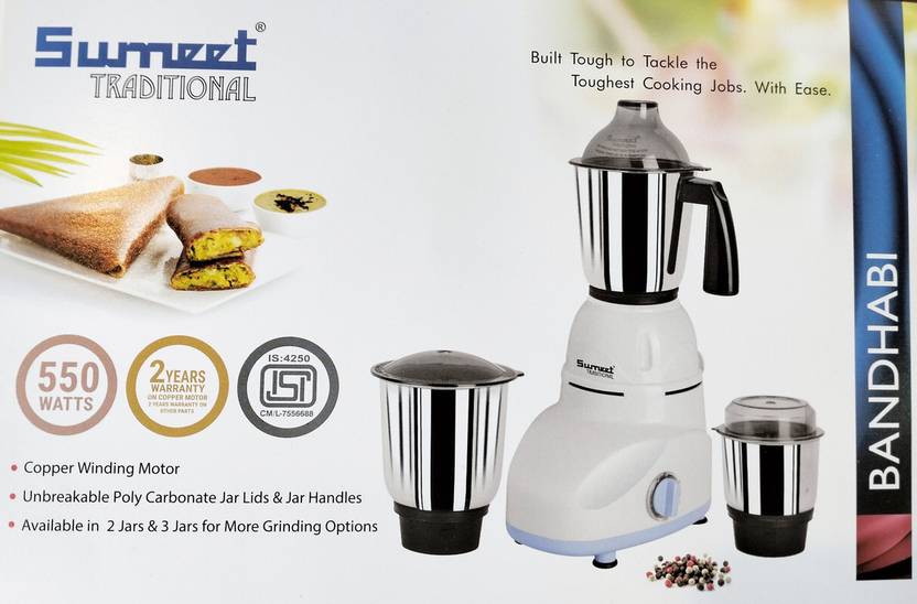 Sumeet Traditional Sumeet (BANDHABI) 550W BANDHABI 550W 550 Mixer