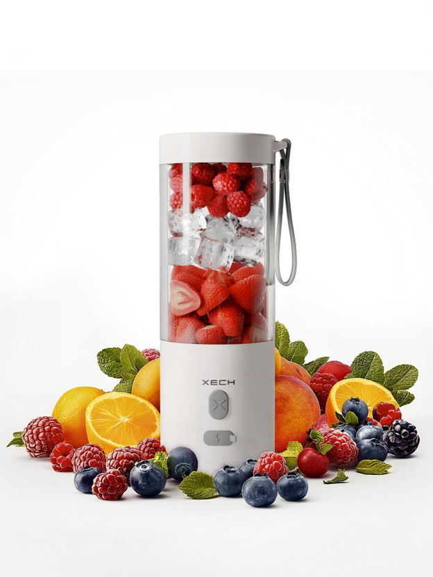 xech xech Rechargeable Blender 200 W Juicer(Rechargeable Portable Blender For Smoothie Milk Shakes Crushing Ice (BlendX) | 1 Jar | White) - Flipkart Deal