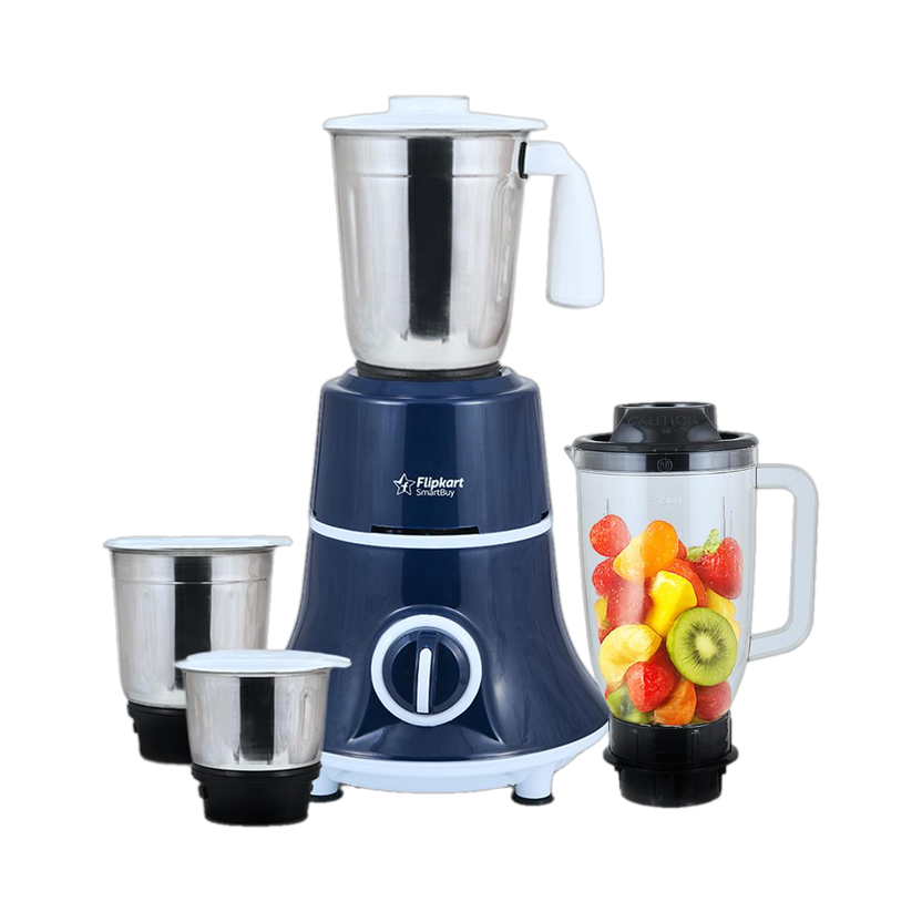 Flipkart SmartBuy - 750 W Juicer Mixer Grinder(Kitchen King | 4 Jars | Blue)