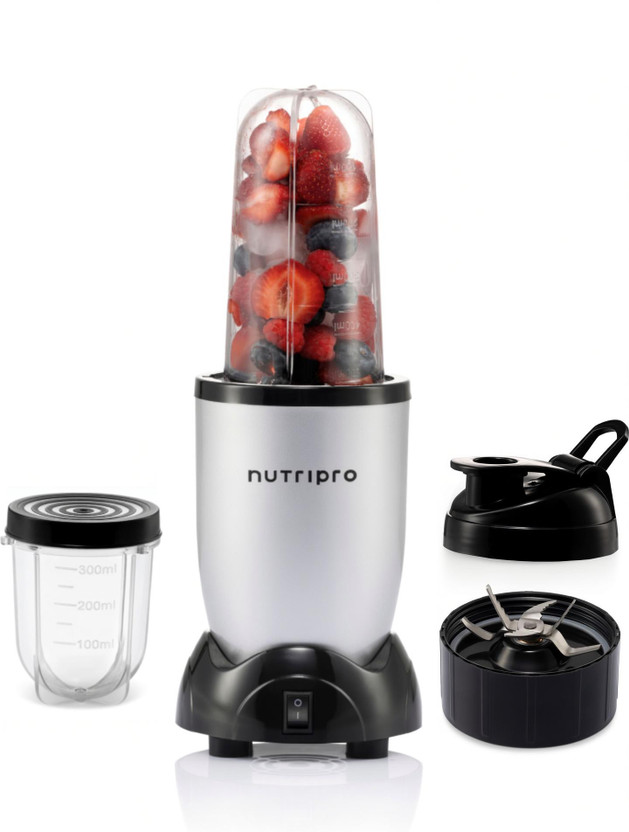 NutriPro Blender 500 W Juicer Mixer Grinder(Nutri | 2 Jars | Silver)