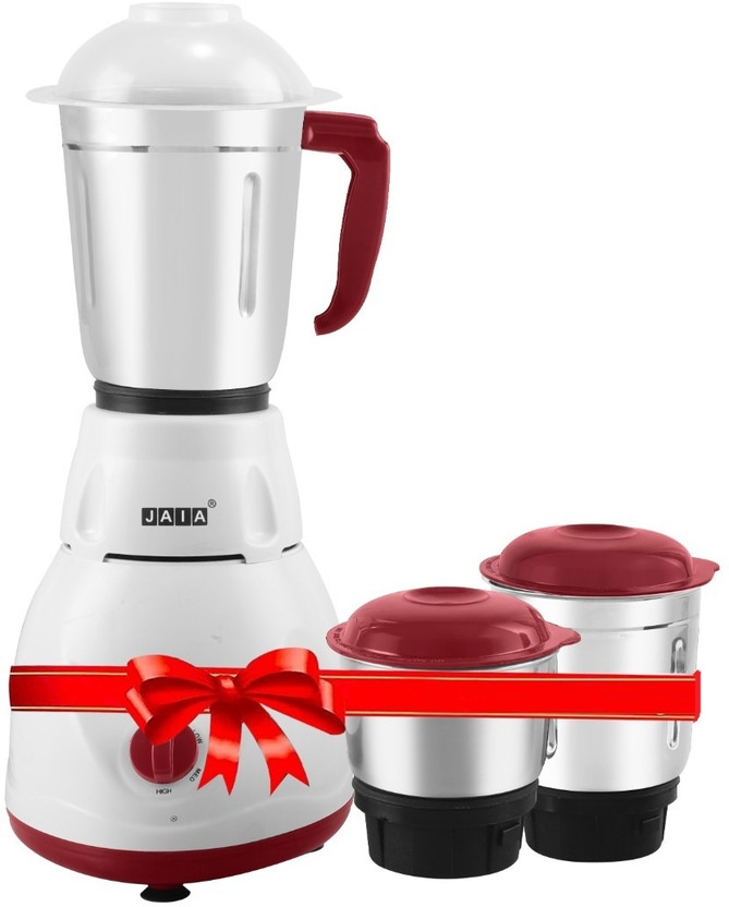 JAIA Fusion Pro 550 W Mixer Grinder(Fusion Pro Mixer GrinderTop Quality High Speed Stainless Steel Blades | 3 Jars | Multicolor)