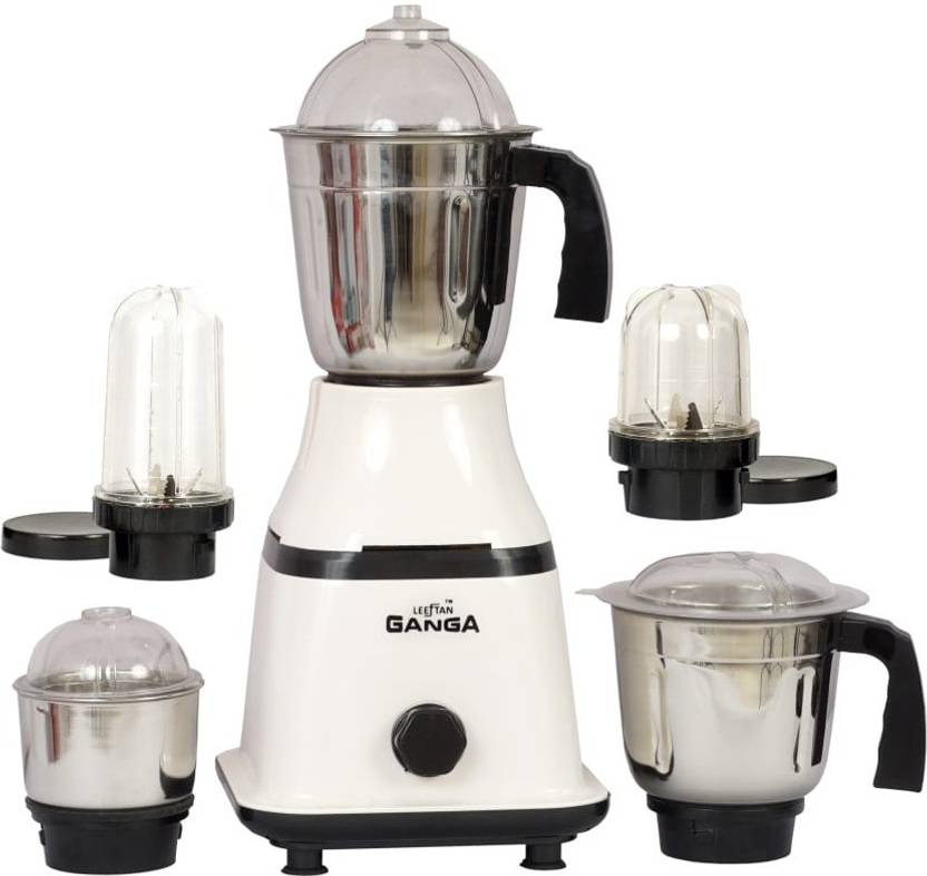 LEEFTAN GANGA Mixer Juicer Grinder Powerful Motor with 5 Jars 1 Large