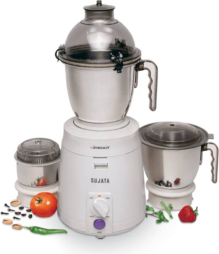 SUJATA Dynamix 900w 900 Mixer Grinder (3 Jars, White) Price in India Buy SUJATA Dynamix 900w