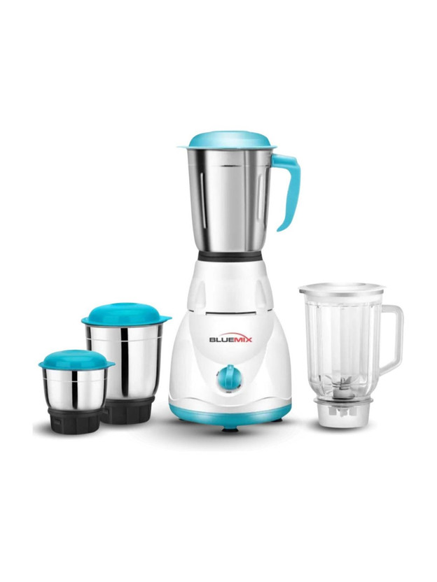 Bluemix Smart 500 W Mixer Grinder(Pro Lily 500W daily collection powerful mixer grinder | 4 Jars | White, Sea Green)