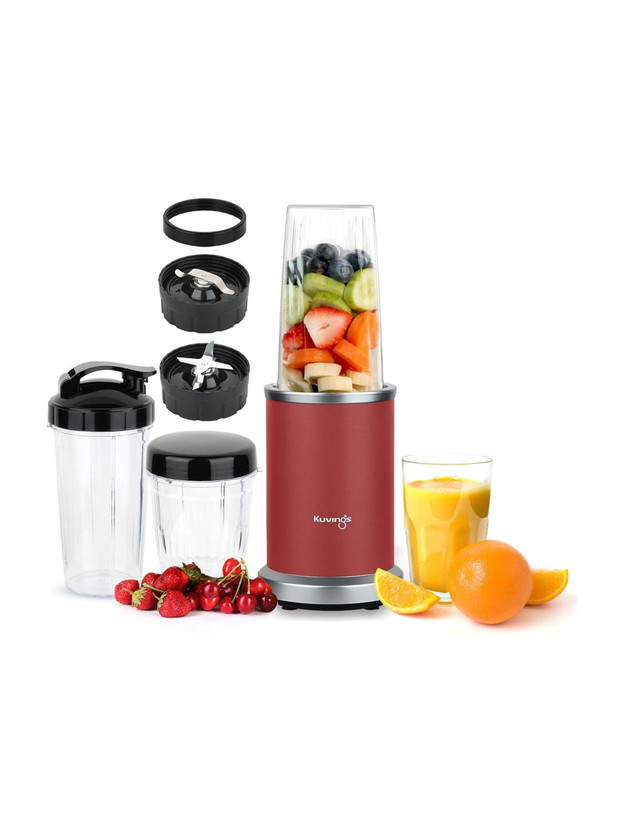 Kuvings 2025 New Launch Nutri Blender PRO 2.0 Red, Upgraded 2 Blades, Powerful 1000 W Mixer Blender(2025 New Launch Nutri Blender PRO 2.0 Red, Powerful 1000W Motor | 2 Jars | Red)