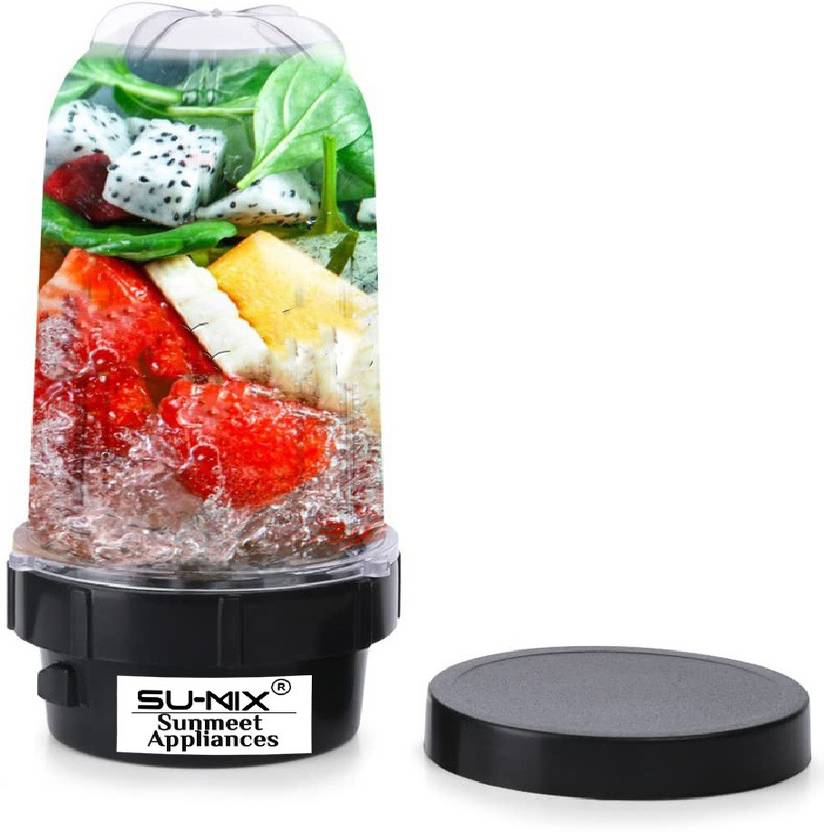 Sumix Bullet Jar for Mixer Grinder Large Set of 1 (530 ML ) ABS