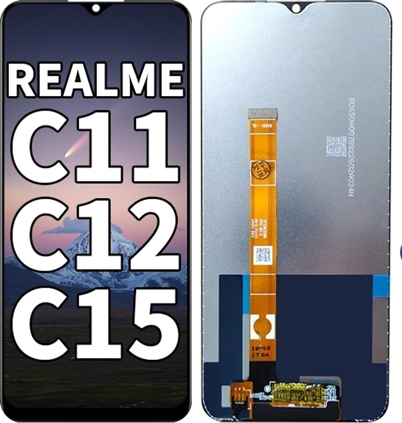 SSP TELECOM Haptic/Tactile touchscreen Mobile Display for Realme C12(With Touch Screen Digitizer, Black)