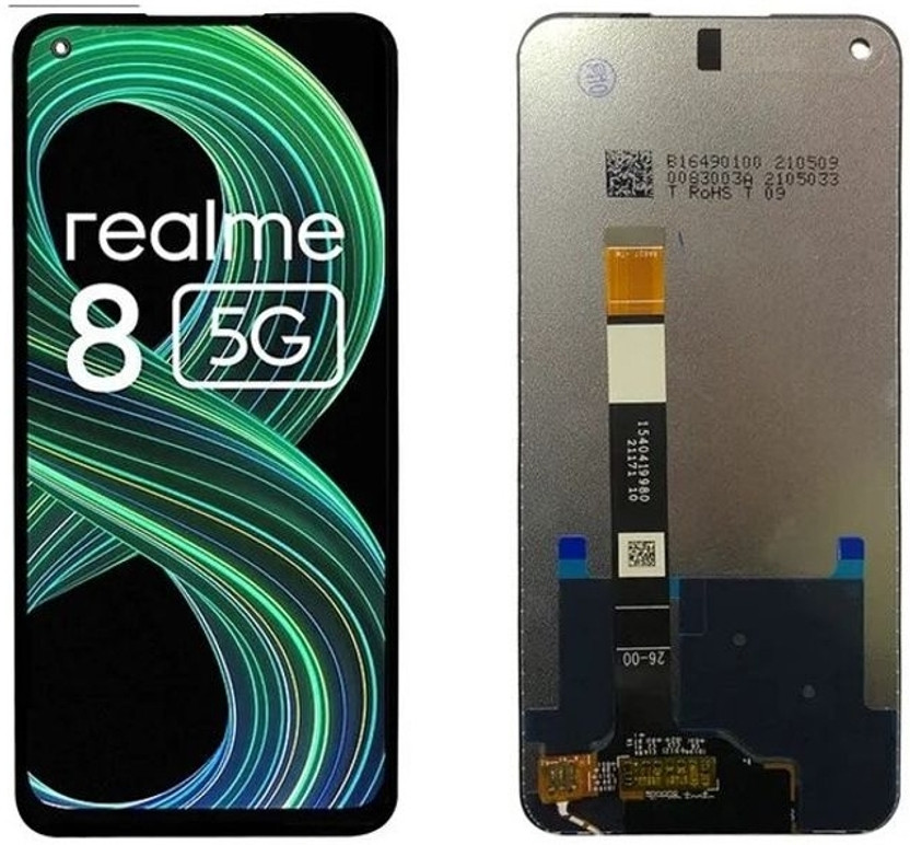 SSP TELECOM IPS LCD Mobile Display for Realme Realme 8 5g(With Touch Screen Digitizer, Black)