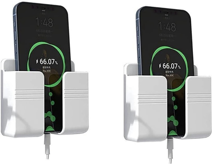 Expro Expro Wall Charger Mobile Phone Holder Universal Hanging Stand White(Pack of 2) Mobile Holder - Flipkart Deal