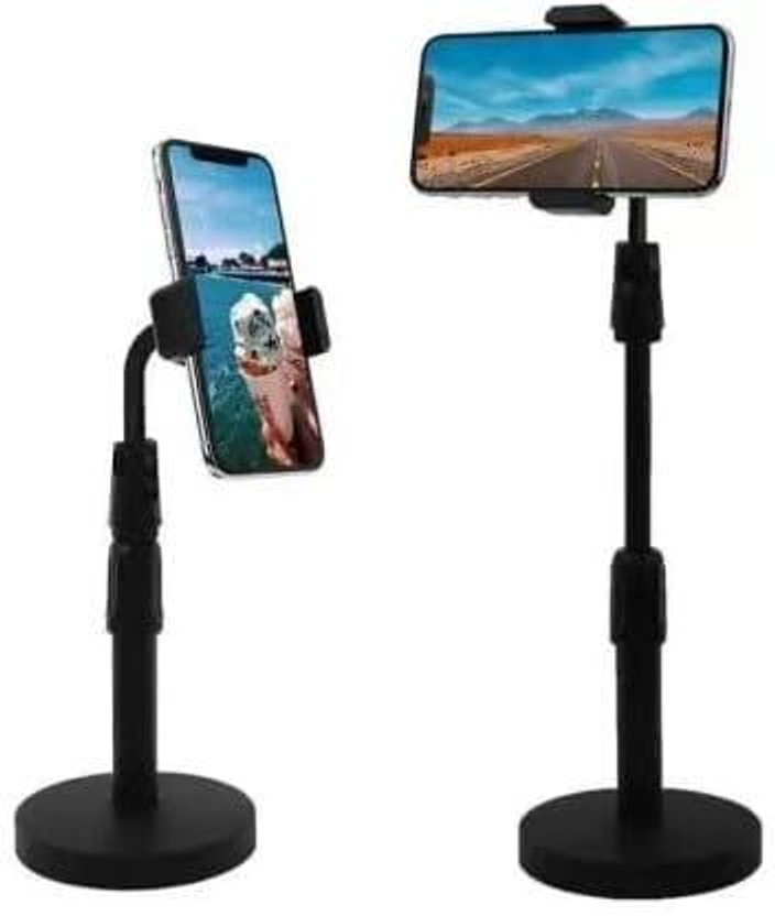 vnz Tabletop Mobile Holder with 360* Degree Rotation Stand Height Adjustable Mobile Holder