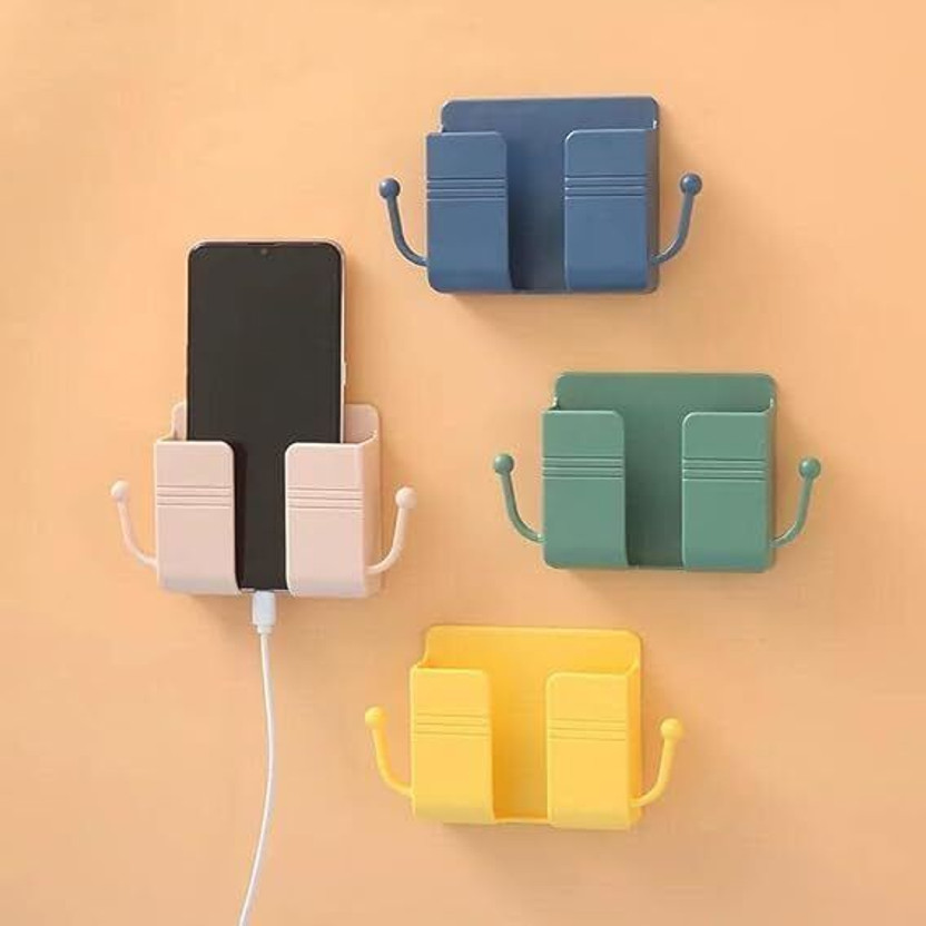 WALLVIEW TECH Wall Mount Mobile Stand/Multi-Purpose Stand for Phone Charging (Multi Pack of 4) Mobile Holder