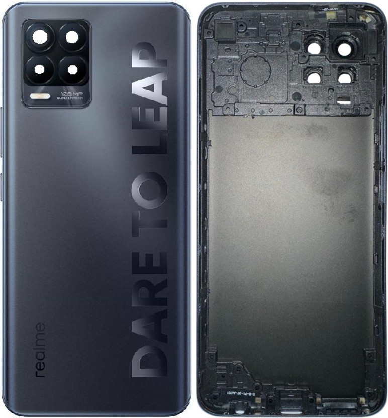 Sandreezz Realme 8 Pro (100% Original) (With Middle Ring & Side Volume Power Buttons) Full Panel(Infinite Black)