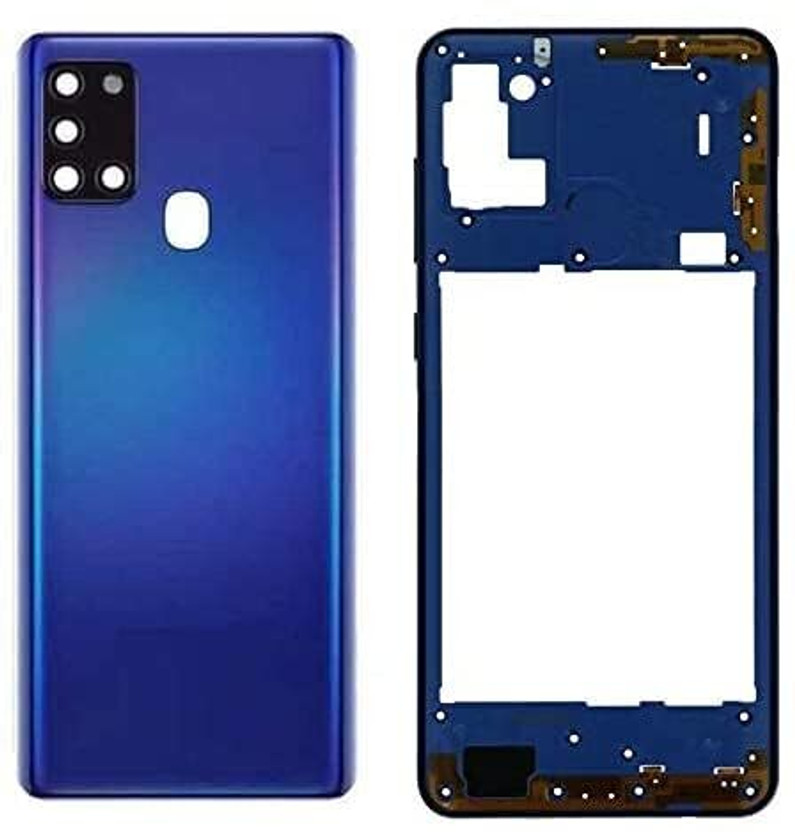 HNVIEW SAMSUNG A21S OG BACK PANEL WITH MIDDLE RING ( FULL BODY + SIDE KEY BUTTON ) OG Back Panel(BLUE)